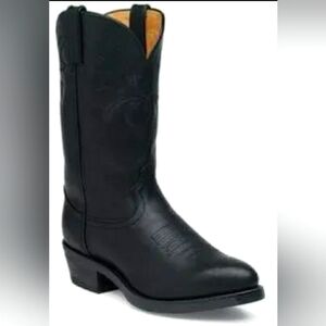 Mens Durango cowboy boots, black, leather, oil resistant, size 12